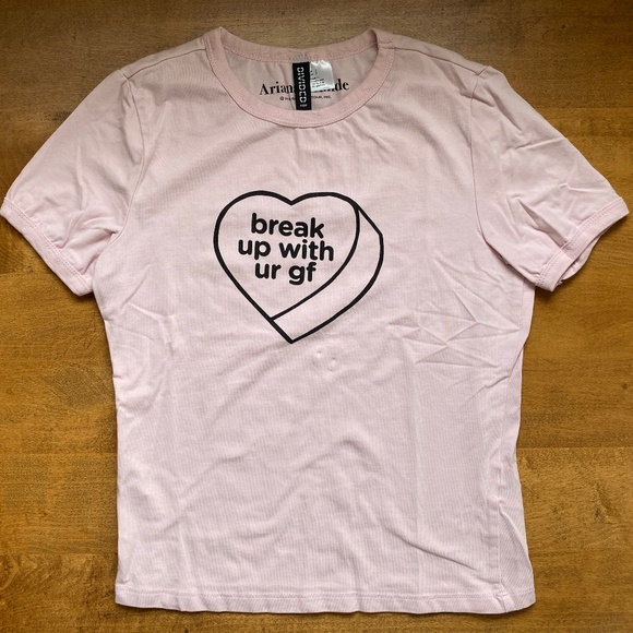H&M Break up with ur gf baby tee - Picture 2 of 5